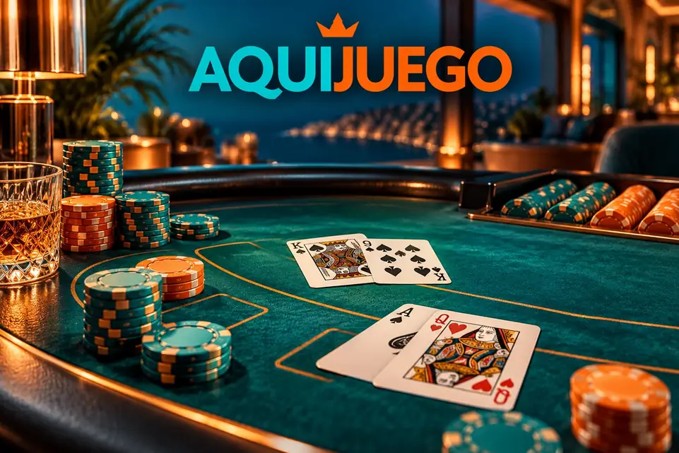 Ilustración: blackjack en AquiJuego