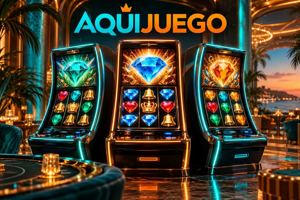 Ilustración: tragamonedas en AquiJuego